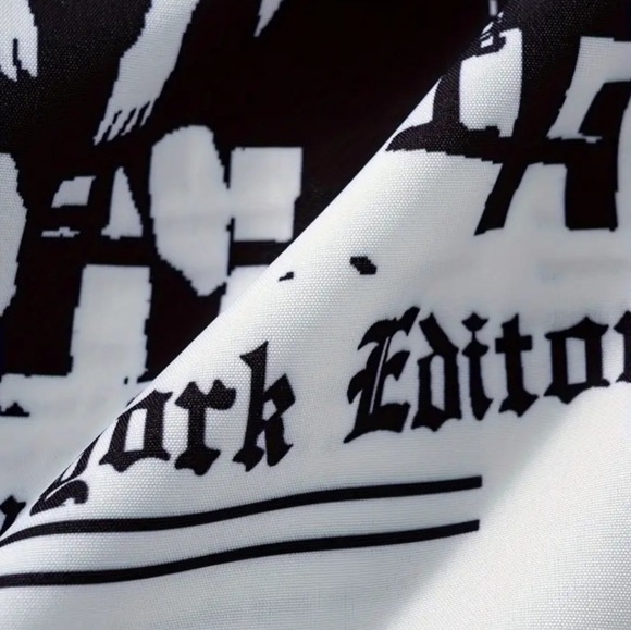 NIP Edgy , Designer, Spill The Tea , News Paper Print Dress - Picture 4 of 14